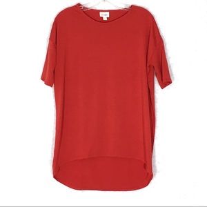 Sale🛍🎉Lularoe | Irma | Tunic Shirt Red Size nwot